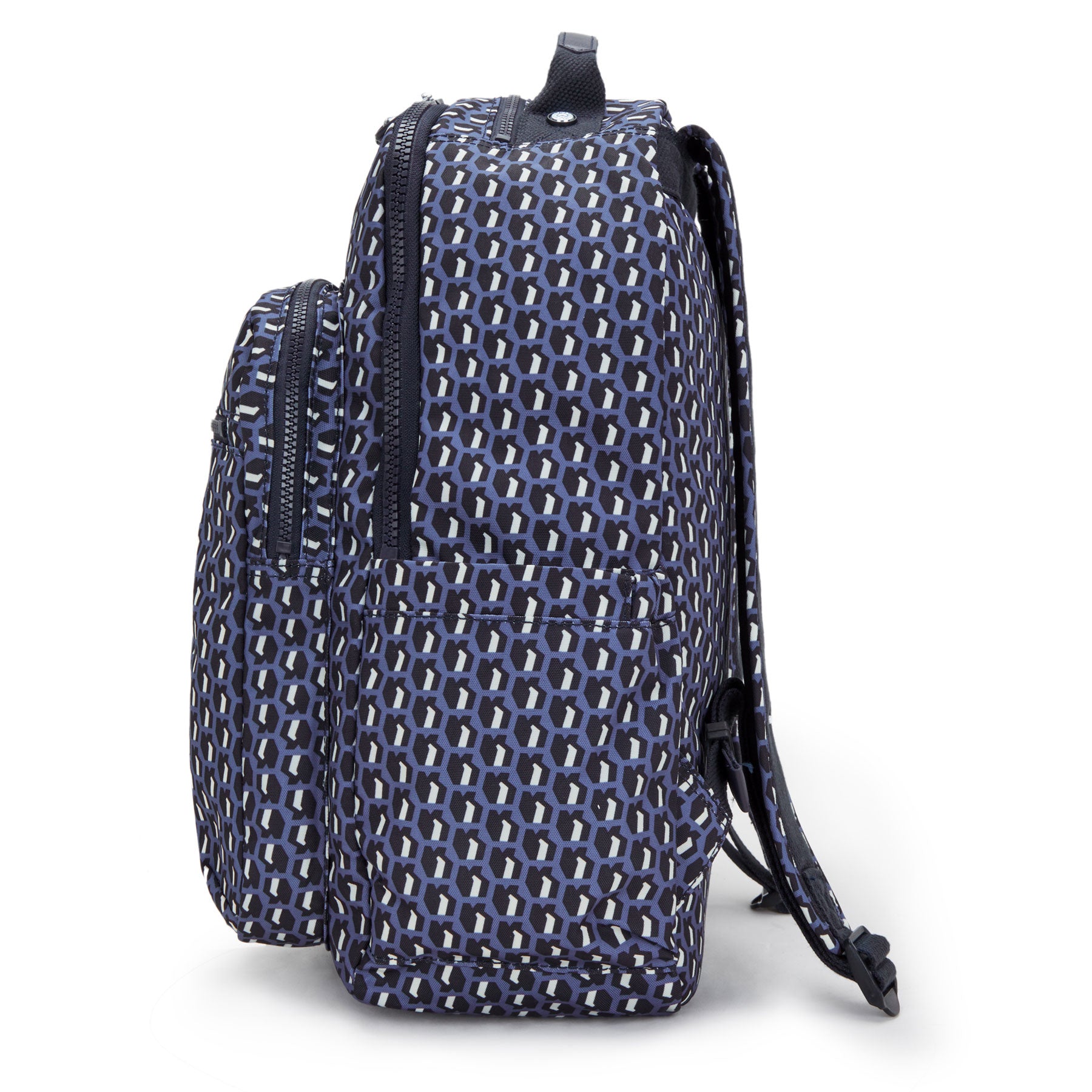 Kipling Seoul Large  Printed 15" Laptop Backpack - 3D K Blue