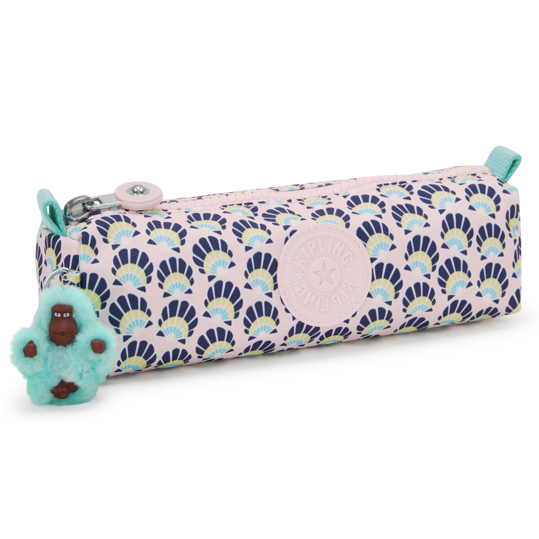 Kipling Freedom Pen Case Cosmetic Bag Geo Shell Print