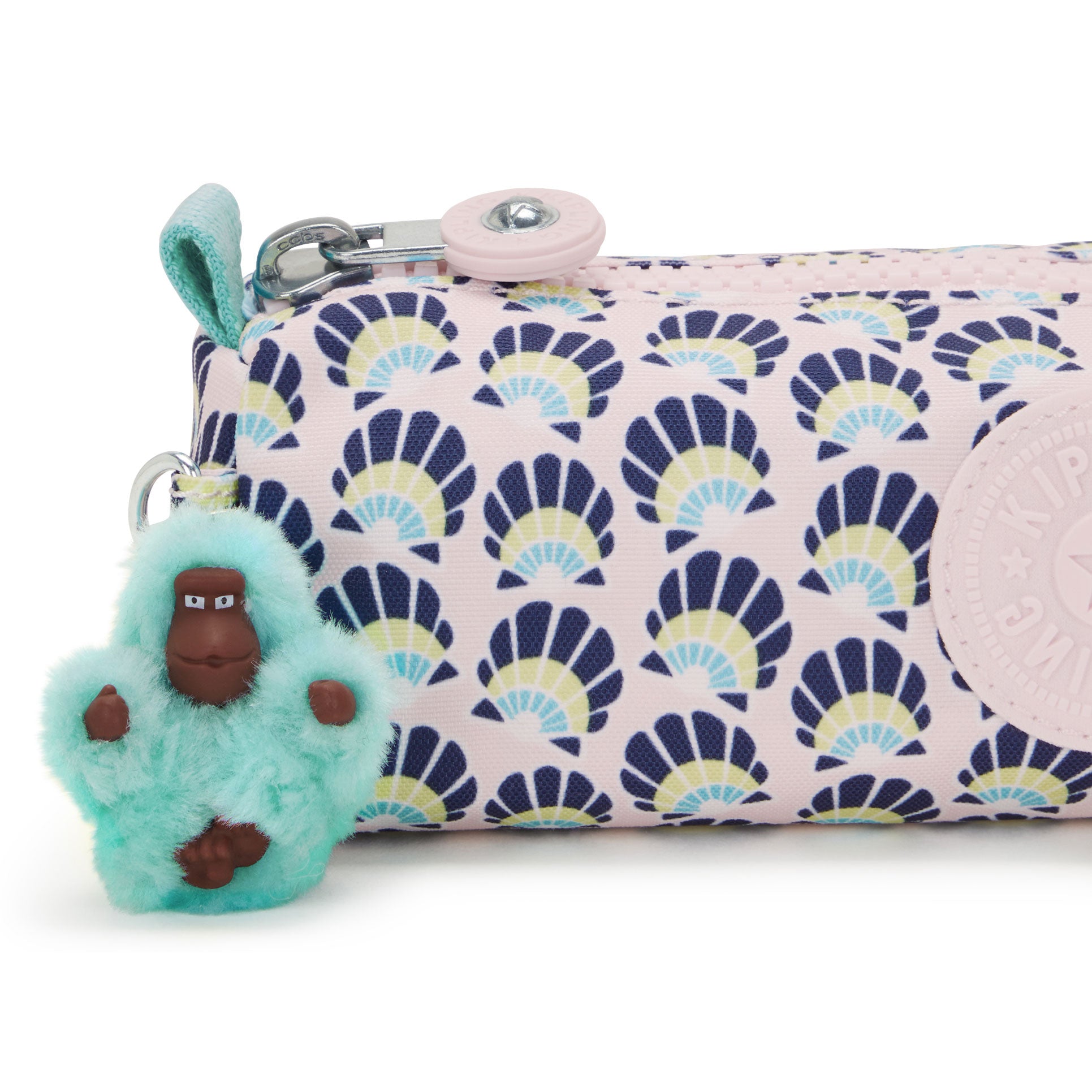 Kipling Freedom Pen Case Cosmetic Bag Geo Shell Print
