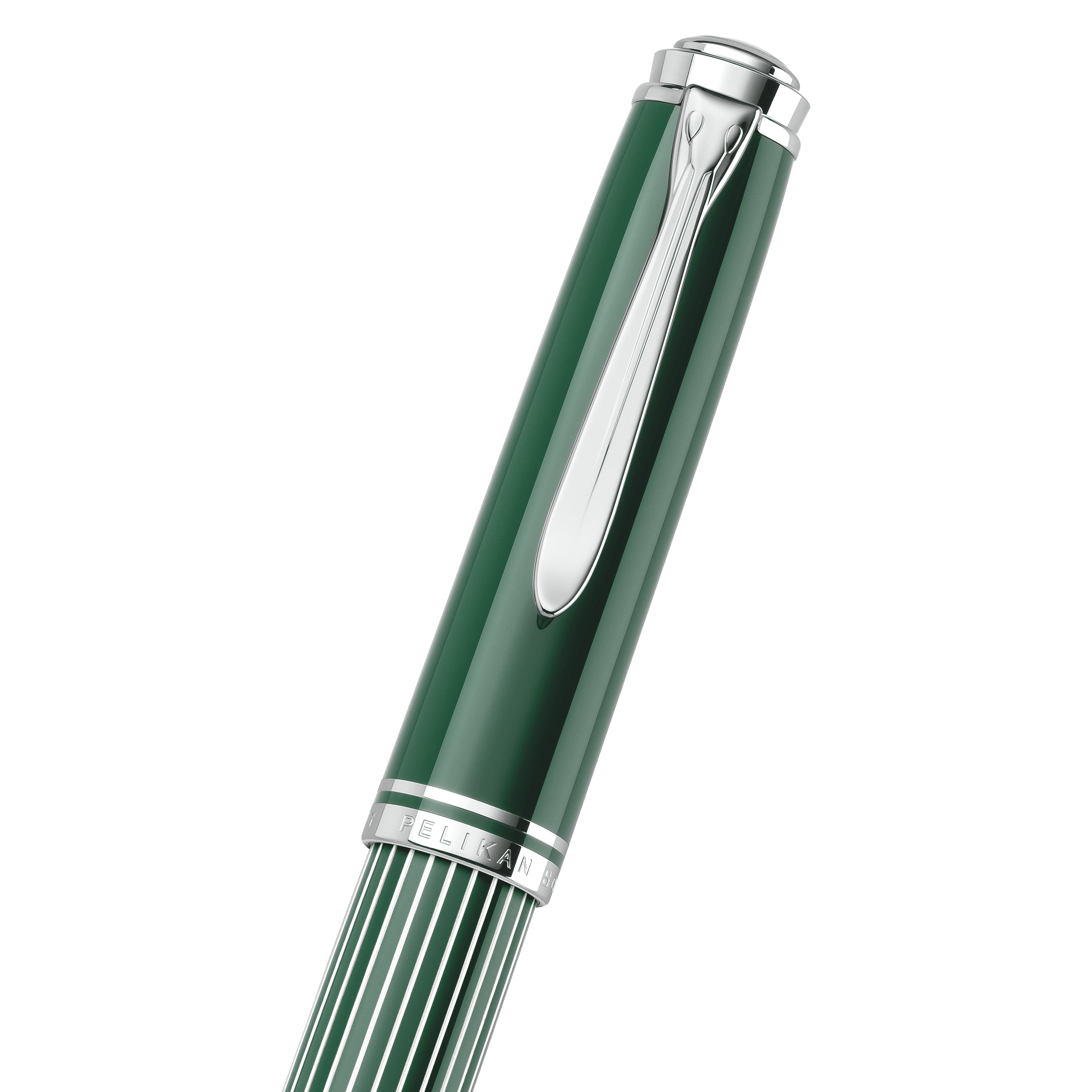 Pelikan Special Edition Souveran M815 Metal Striped Green Fountain Pen