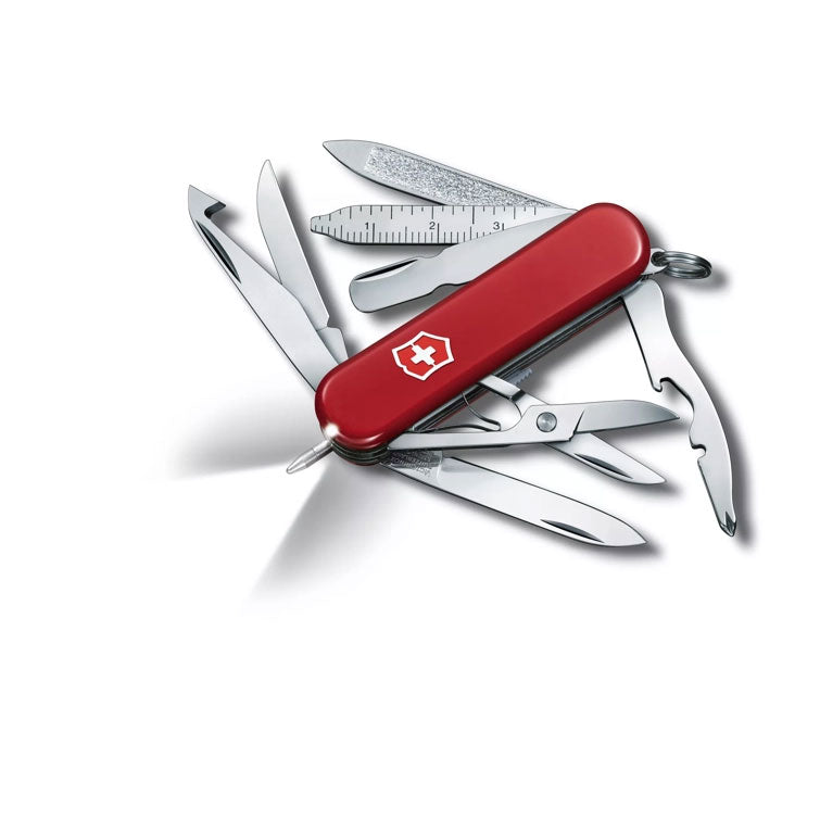 Victorinox Swiss Army Midnite Minichamp Small Pocket Knife with 17 Functions and LED Light