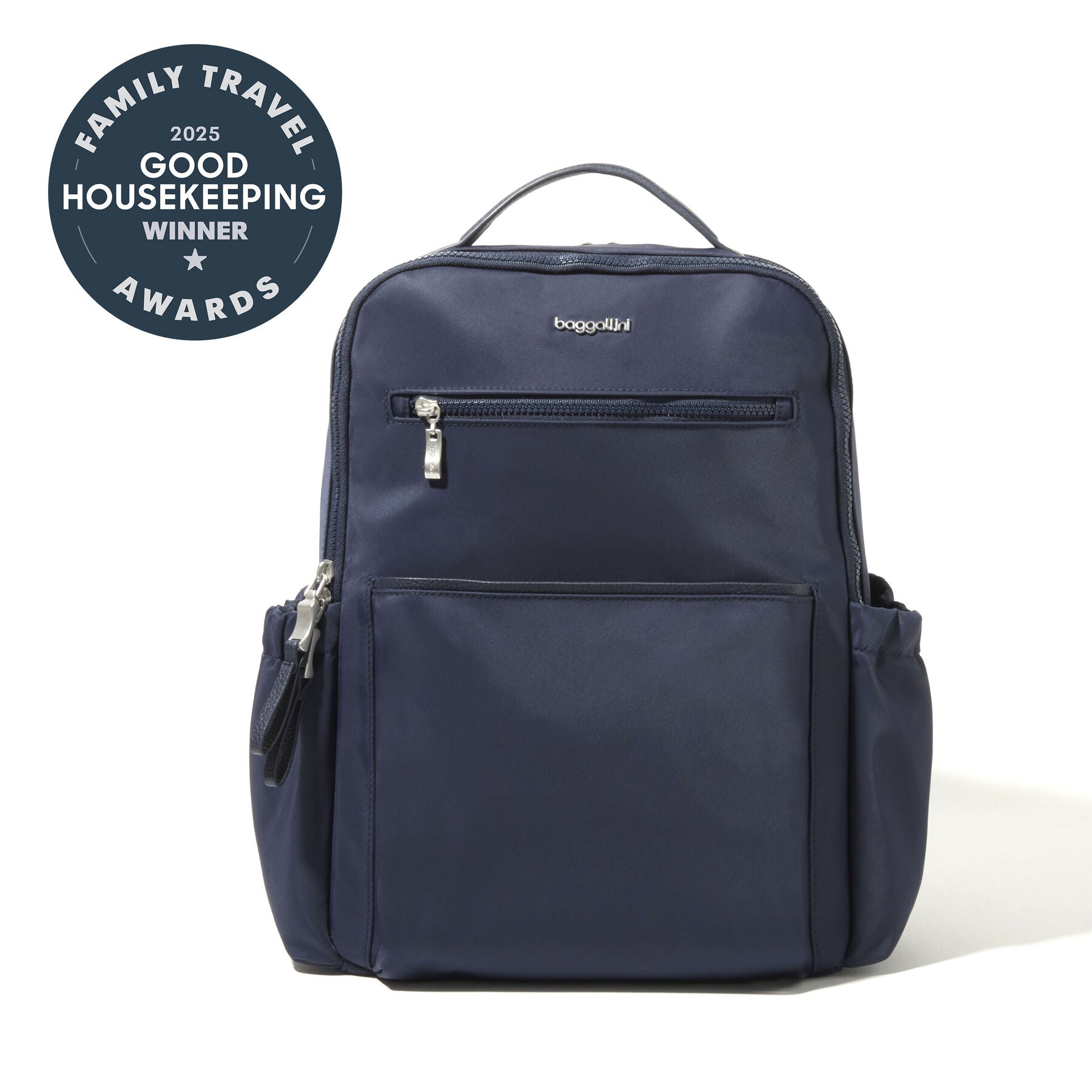 baggallini laptop backpack Tribeca Expandable Laptop Backpack,French Navy
