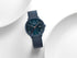 Mondaine Doppio 41 mm Blue Vegan Apple Leather Strap