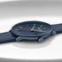 Mondaine Doppio 41 mm Blue Vegan Apple Leather Strap