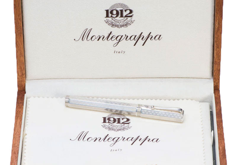 Montegrappa Reminiscence Sterling Silver Fountain Pen  - Medium Nib