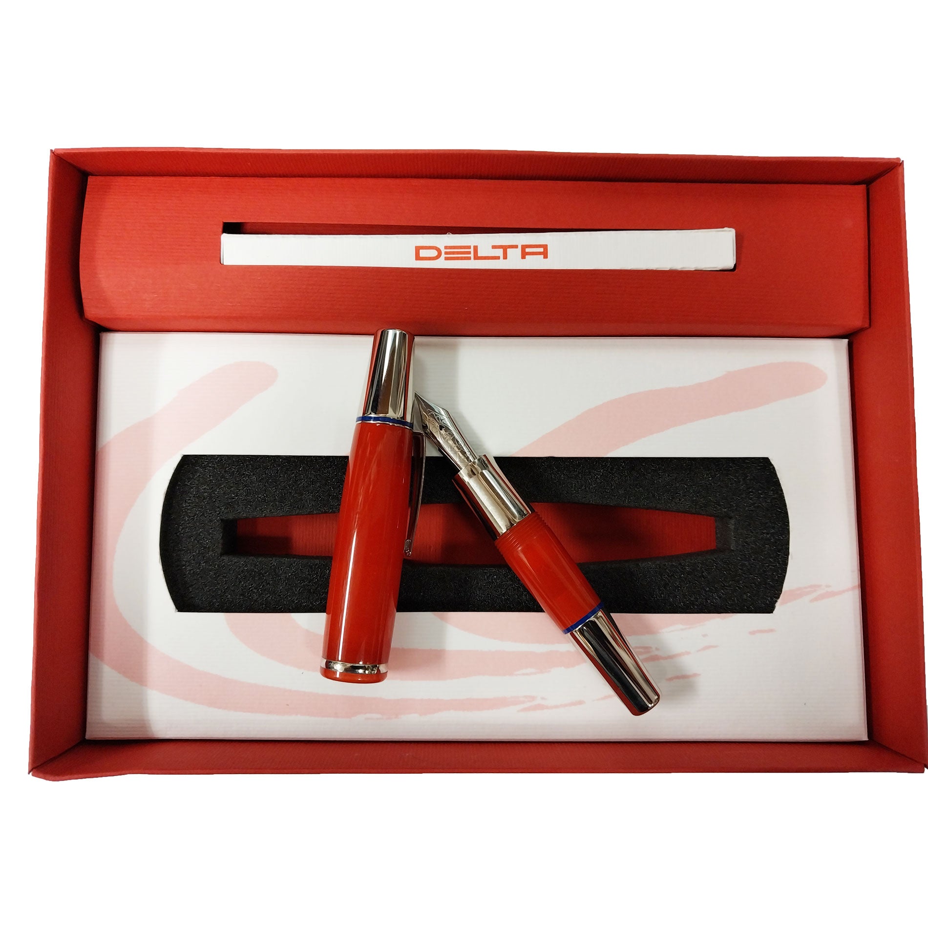 Delta Monza Red Fountain Pen Medium
