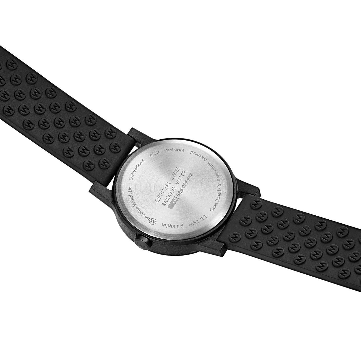 Mondaine Essence Men's Watch, 32 mm, Black Watch Strap