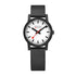 Mondaine Essence Men's Watch, 32 mm, Black Watch Strap