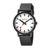 Mondaine Essence Men's Watch, 41 mm, Black Watch Strap