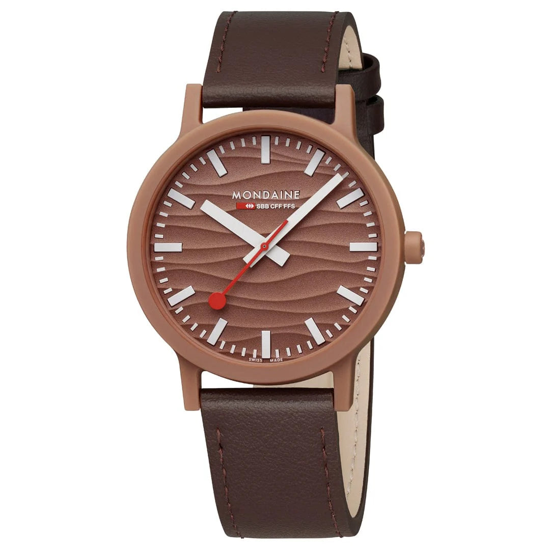 Mondaine Essence, 41 mm Men's Watch, Mocha Mousse, Limited Edition