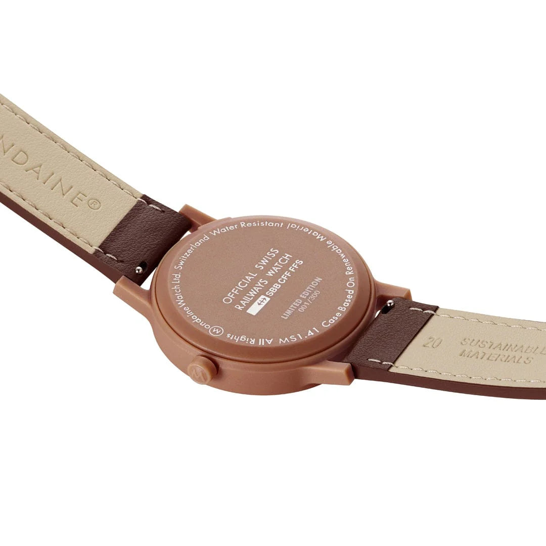 Mondaine Essence, 41 mm Men's Watch, Mocha Mousse, Limited Edition