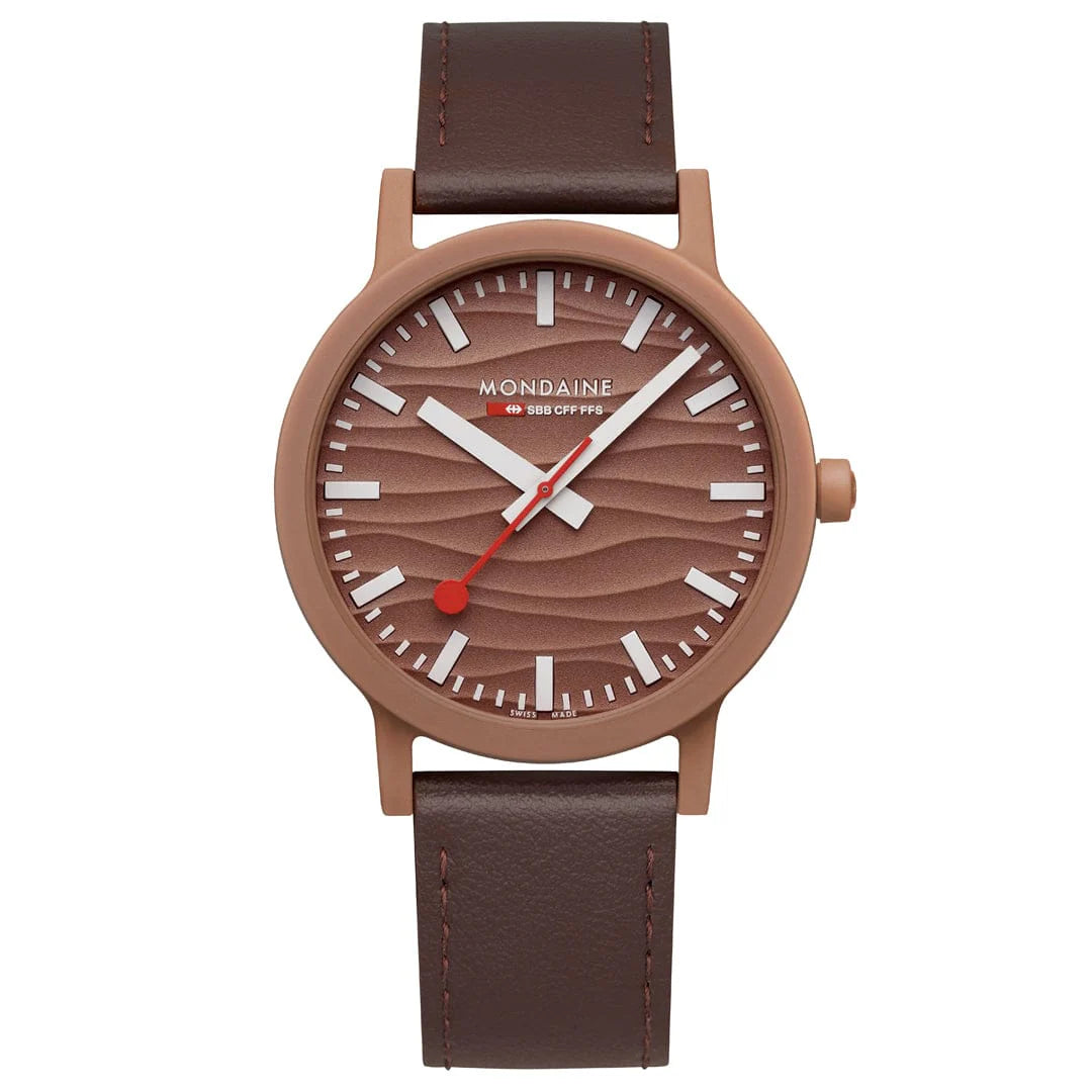 Mondaine Essence, 41 mm Men's Watch, Mocha Mousse, Limited Edition