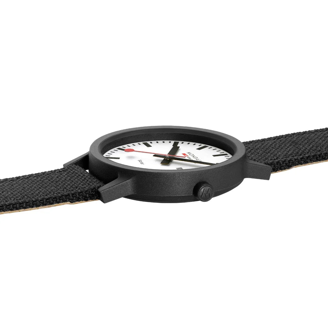 Mondaine Essence Solar Men's Watch, 41 mm, Black Watch Strap