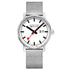 Mondaine Evo2 Men's Watch, Polished Steel, 40 mm, Stainless Steel Strap