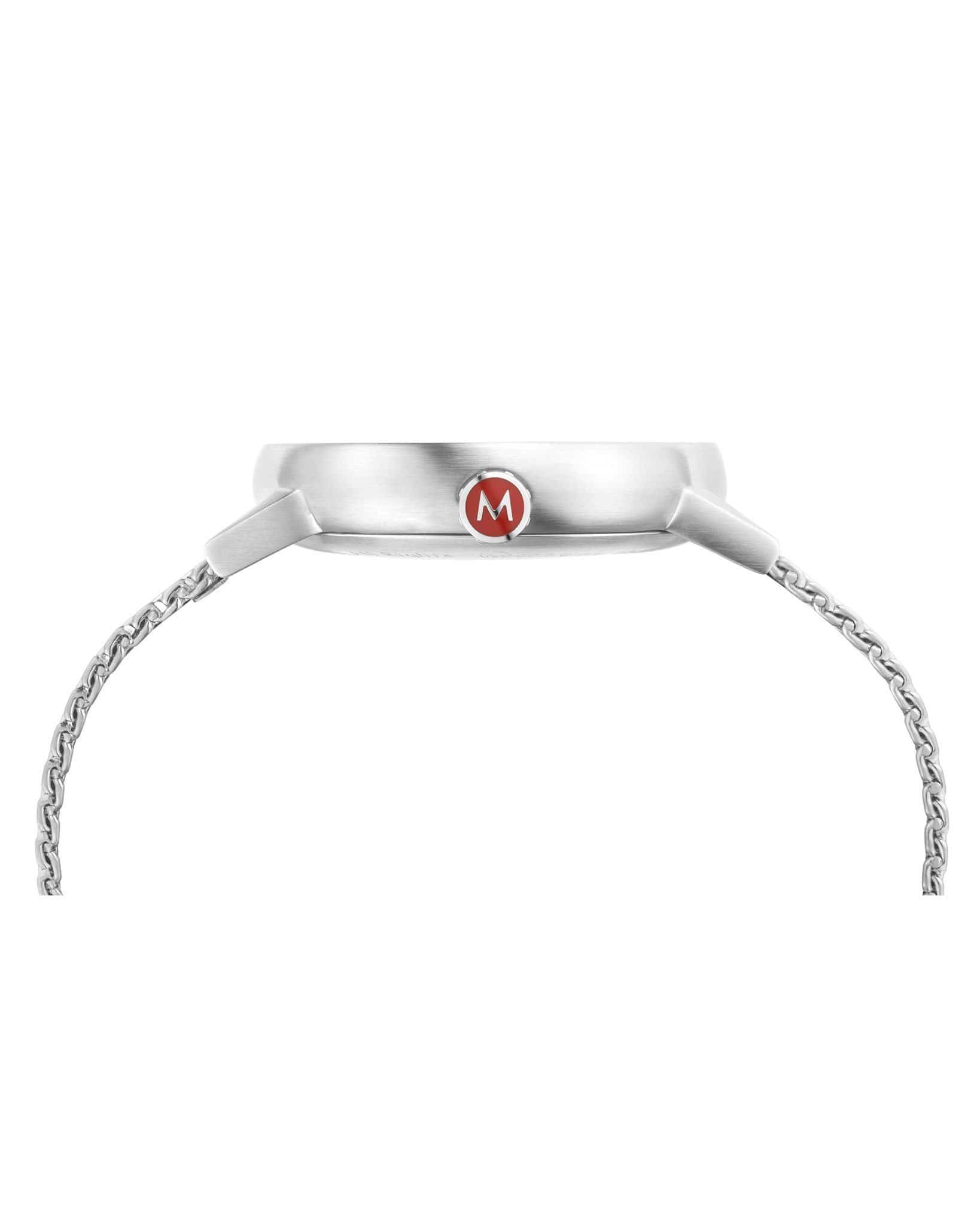 Mondaine Evo2 Men's Watch, Polished Steel, 40 mm, Stainless Steel Strap