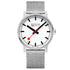 Mondaine Evo2 Men's Watch, Polished Steel, 43 mm, Stainless Steel Strap