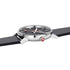 Mondaine Evo2 Men's Watch, Polished Steel, 43 mm, Black Vegan Leather Strap