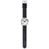 Mondaine Cushion Automatic Watch 39 mm, Black Vegan Leather MSL.3961B.LBV