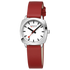 Mondaine Petite Cushion Watch Red vegan grape leather, 31 mm MSL.31110.LCV