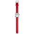 Mondaine Petite Cushion Watch Red vegan grape leather, 31 mm MSL.31110.LCV