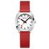Mondaine Petite Cushion Watch Red vegan grape leather, 31 mm MSL.31110.LCV