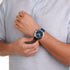 Mondaine Cushion Ocean Blue 41 mm Chronograph Watch MSL.41440.LD.SET