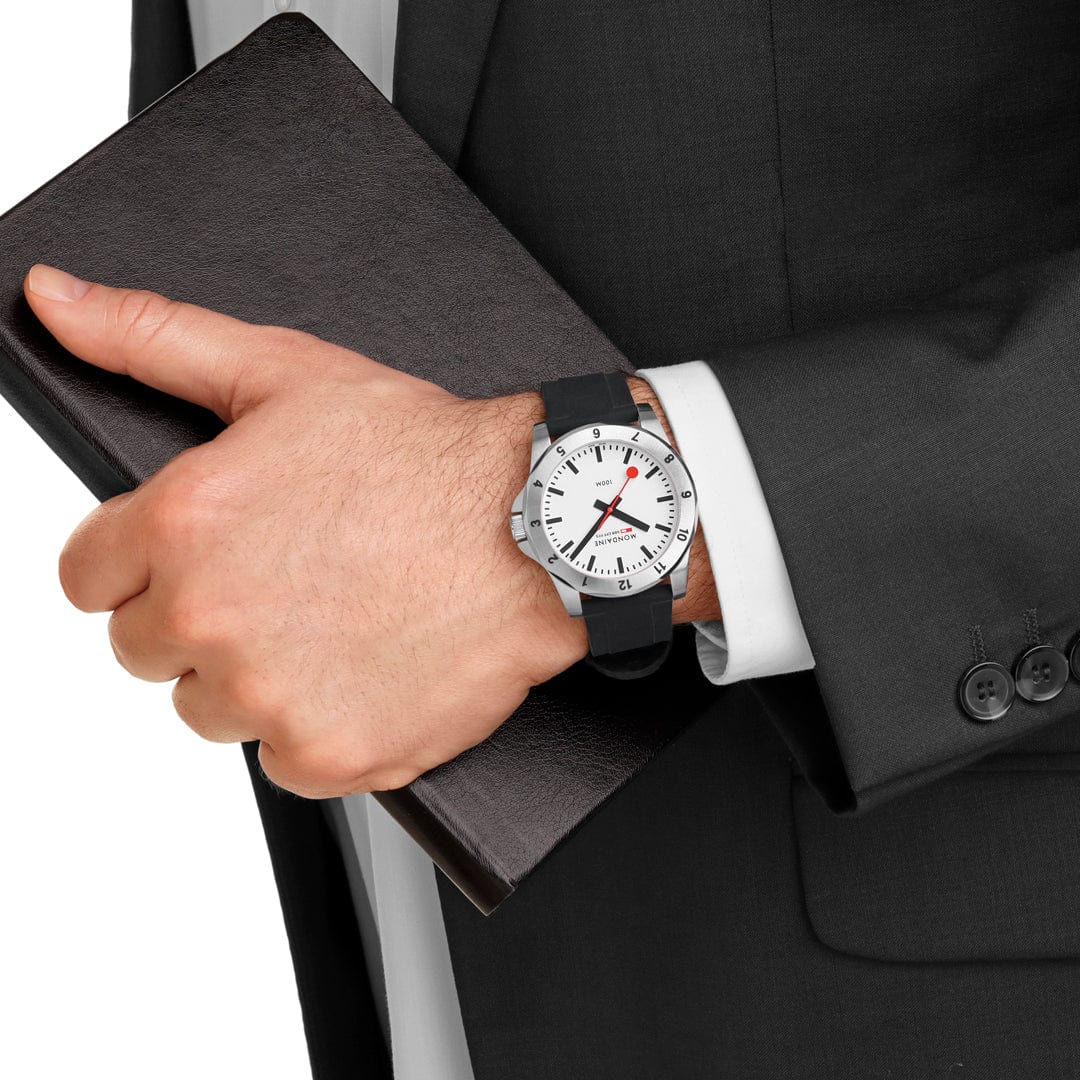 Mondaine Numeri 42 mm, Silicone Rubber Strap Watch MSN.4211B.RB