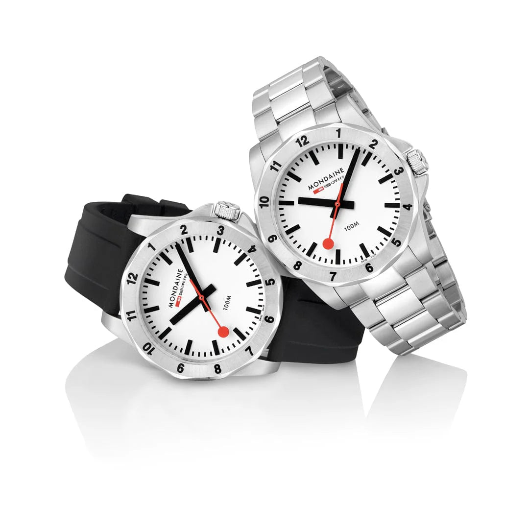 Mondaine Numeri 42 mm, Stainless Steel Watch MSN.4211B.SK