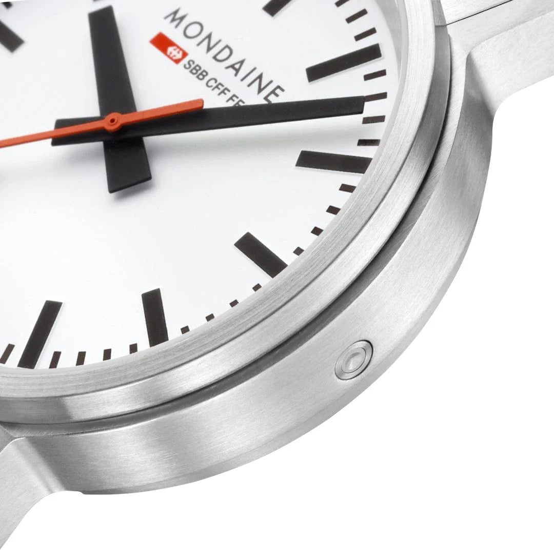Mondaine stop2go Stainless Steel, 41 mm