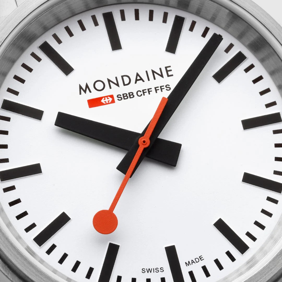Mondaine stop2go Stainless Steel, 41 mm