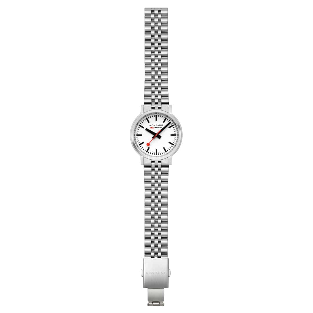 Mondaine stop2go Stainless Steel, 41 mm