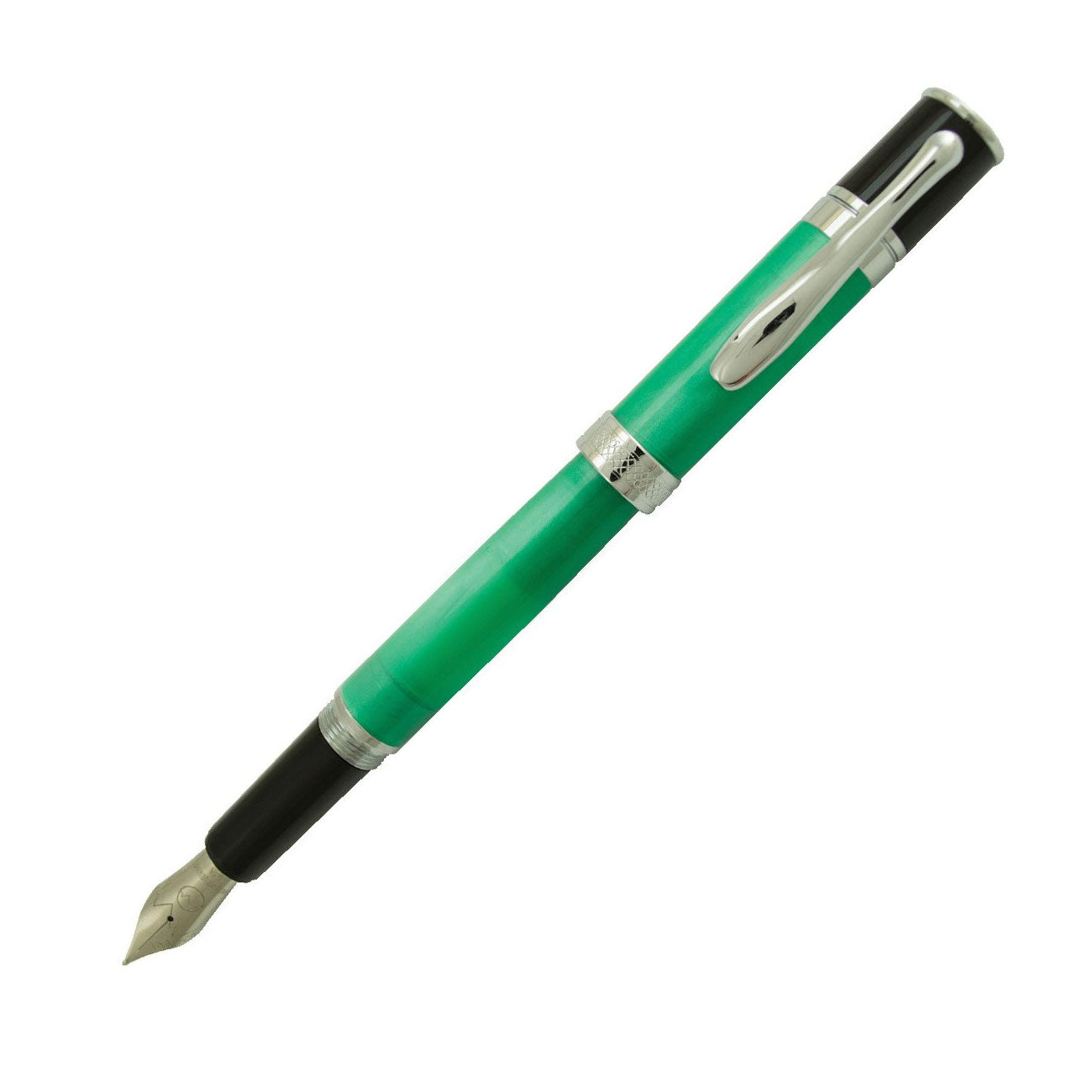 Monteverde Jewelria Round Resin Fountain Pen Green