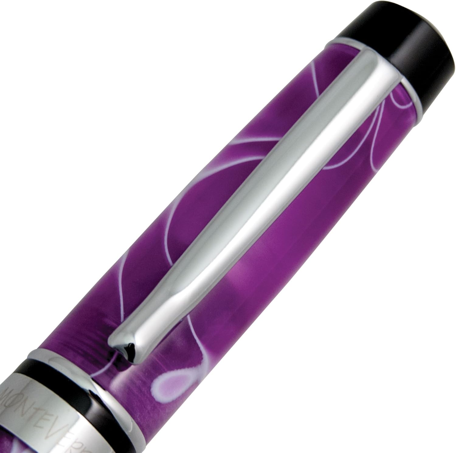 Monteverde Prima Purple/White Swirl Fountain Pen Fine