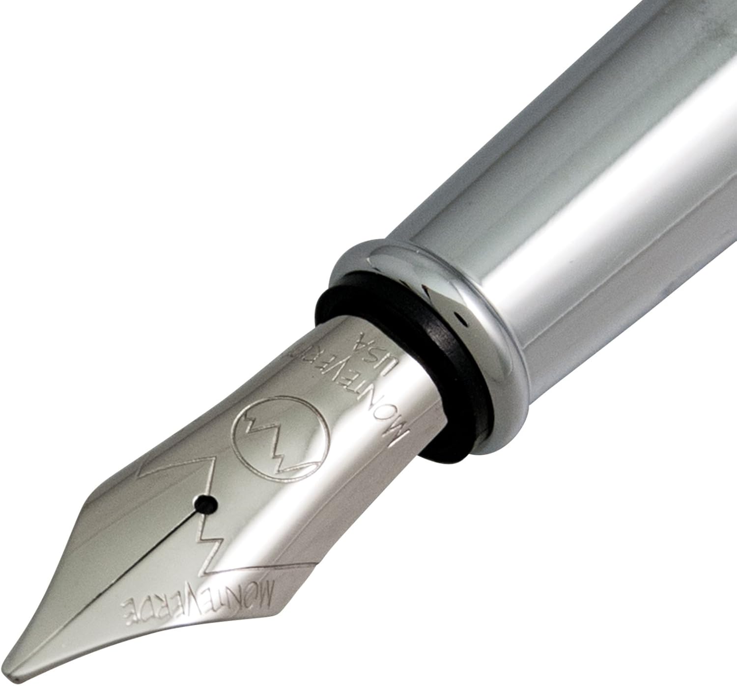 Monteverde USA Impressa Fountain Pen - Black With Chrome Trim