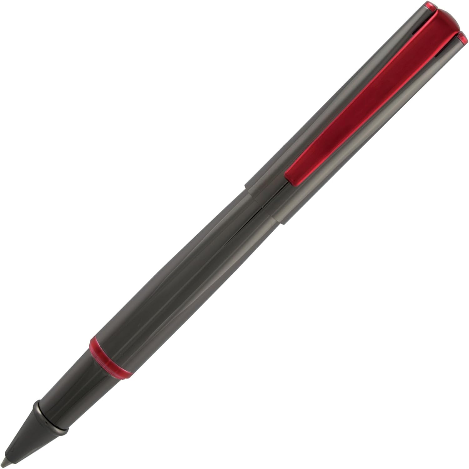 Monteverde USA Impressa Rollerball Pen - Gunmetal With Red Trim