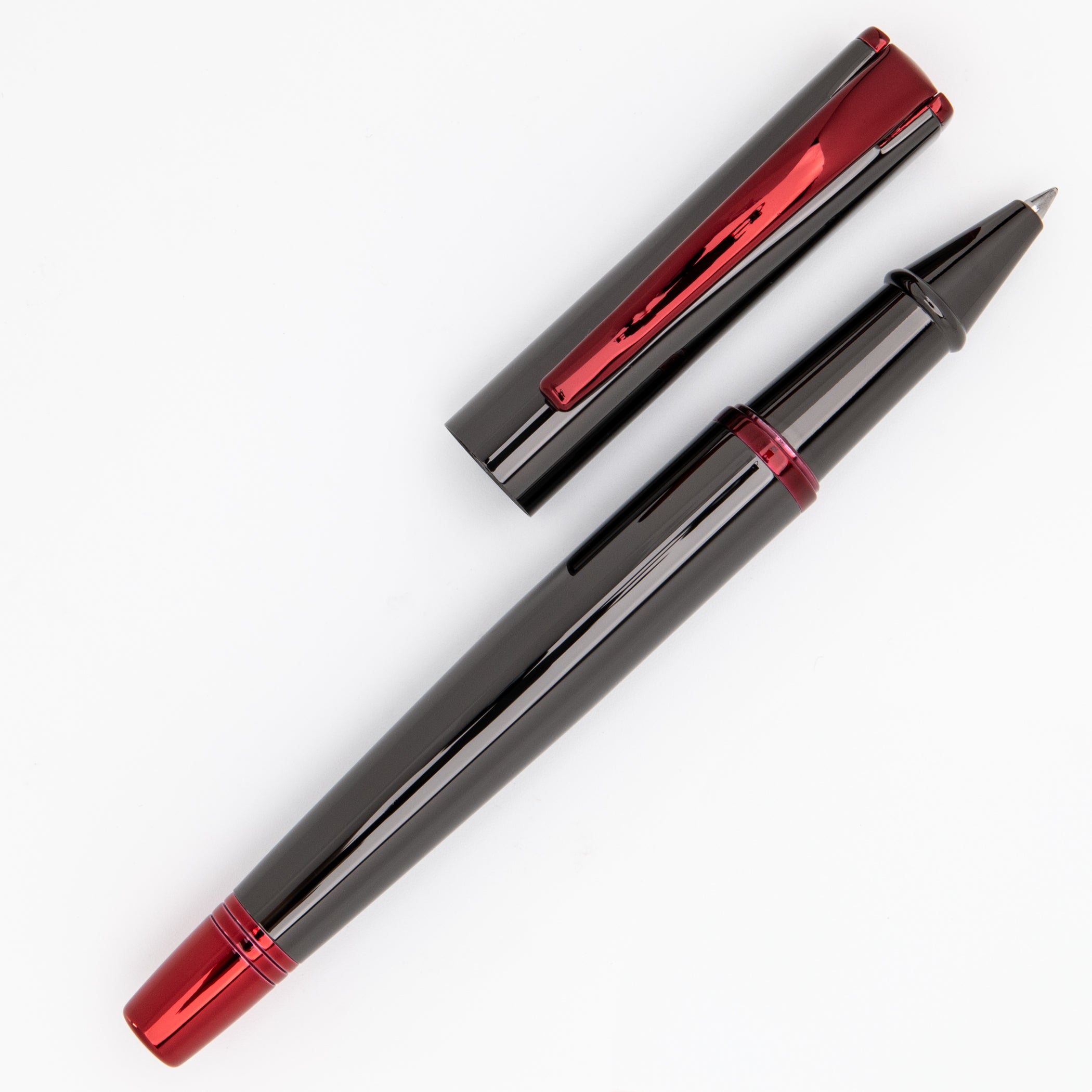 Monteverde USA Impressa Rollerball Pen - Gunmetal With Red Trim