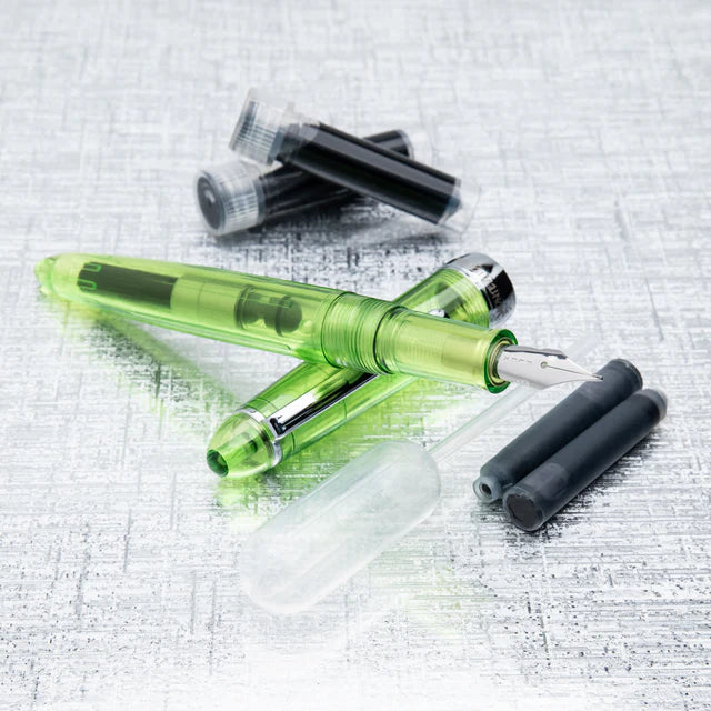 Monteverde  USA® Monza ID Green Fountain Pen OMNIFlex Nib (cartridge/converter/eyedropper filling system)