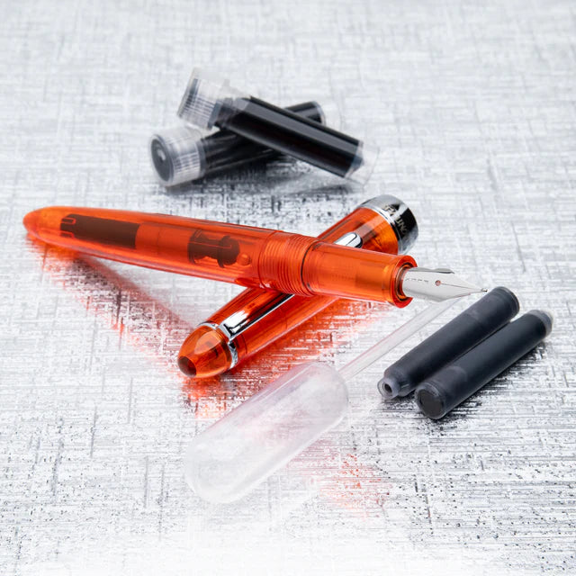 Monteverde  USA® Monza ID Orange Fountain Pen OMNIFlex Nib (cartridge/converter/eyedropper filling system) (Copy)