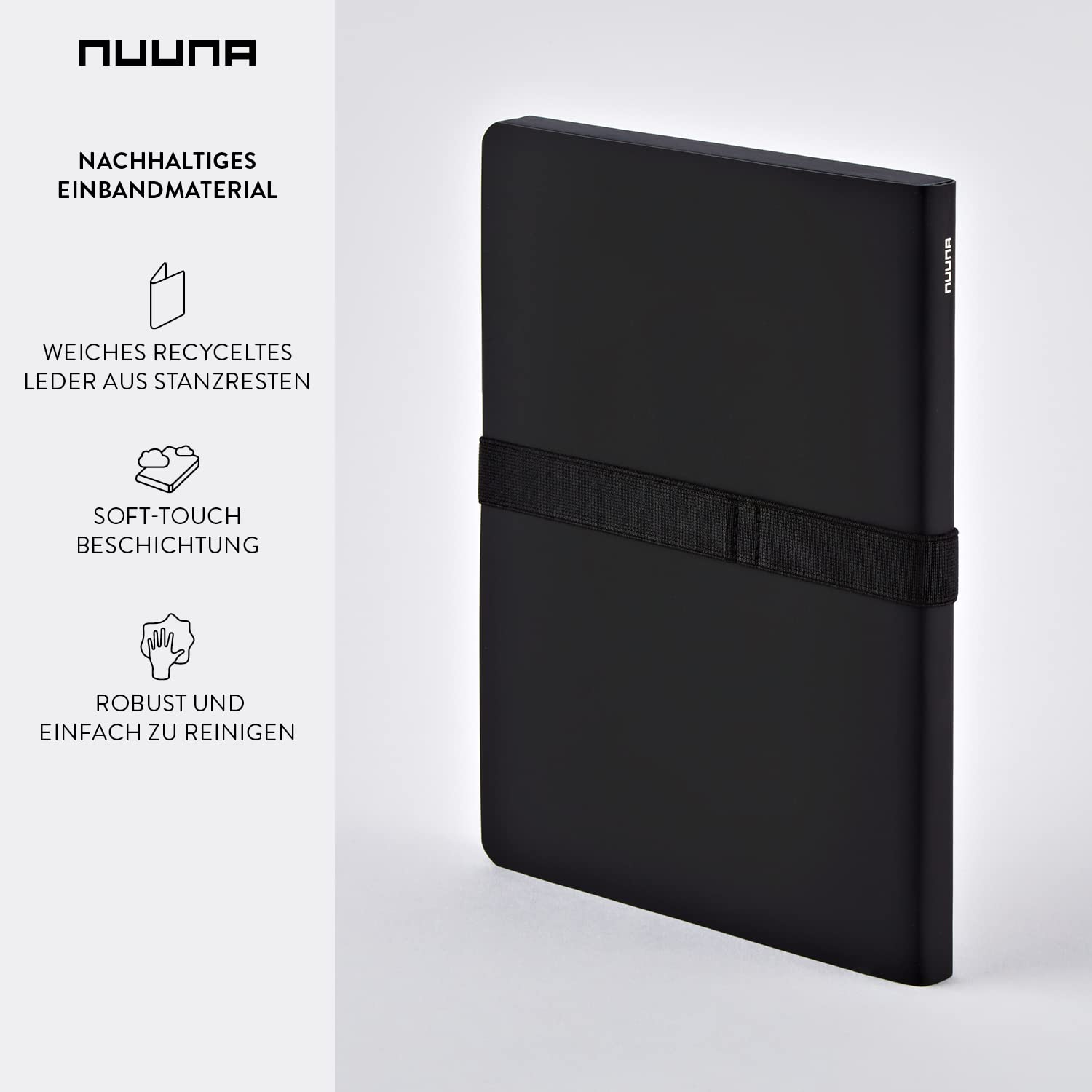 Nuuna Notebook Not White L Light BLACK