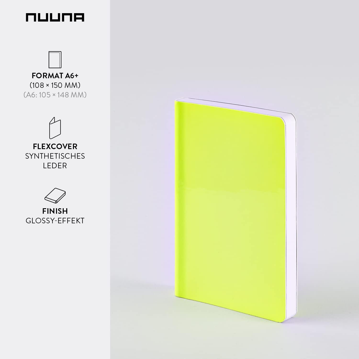 Nuuna Notebook Candy S NEON YELLOW
