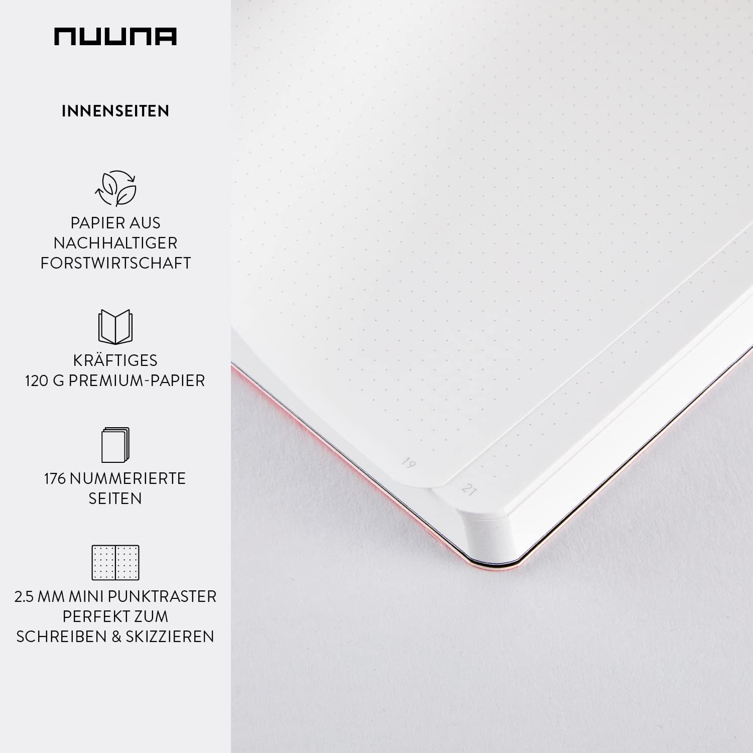 Nuuna Notebook Candy S NEON PINK