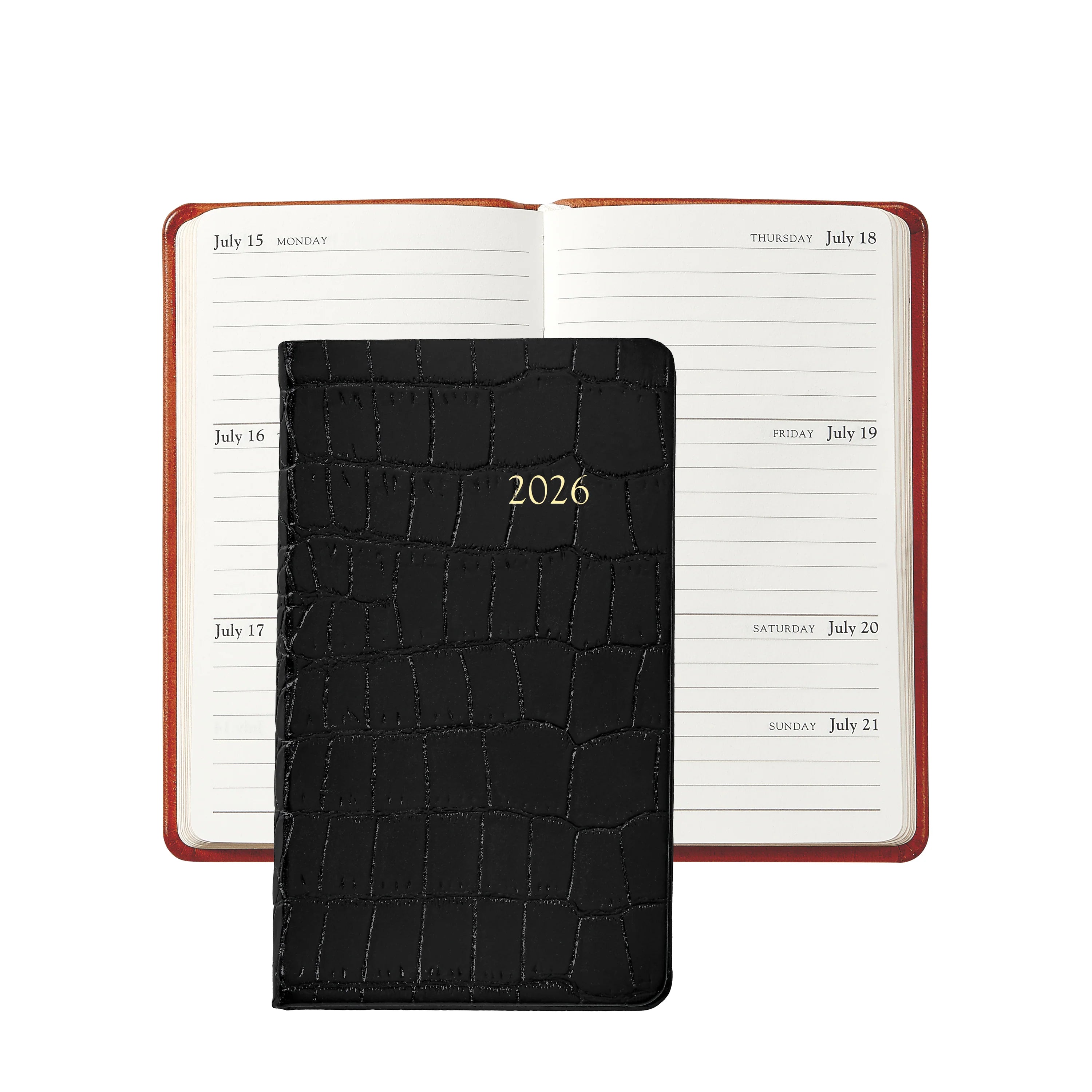 Graphic Image 2026 5" Pocket Datebook Croc Leather