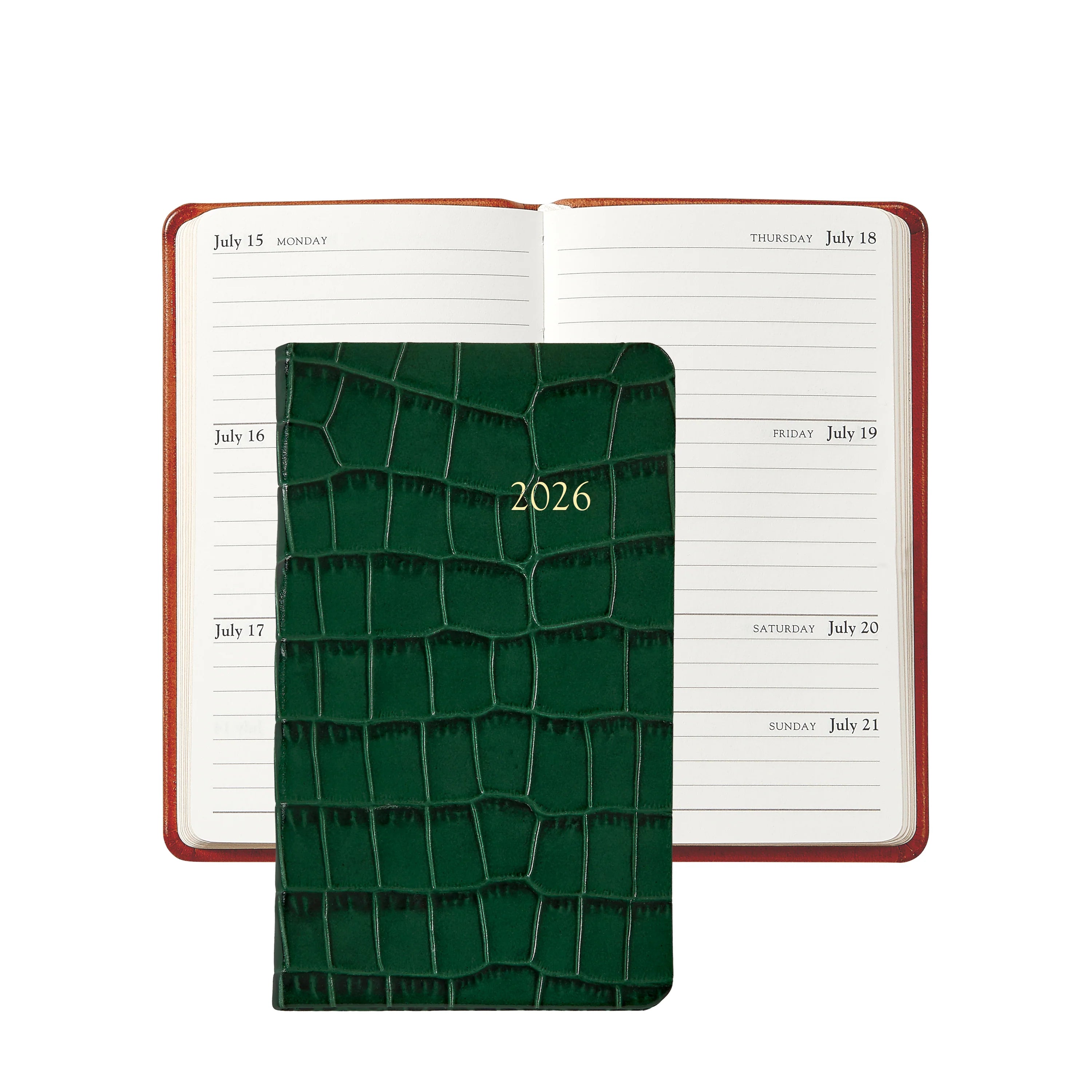 Graphic Image 2026 5" Pocket Datebook Croc Leather