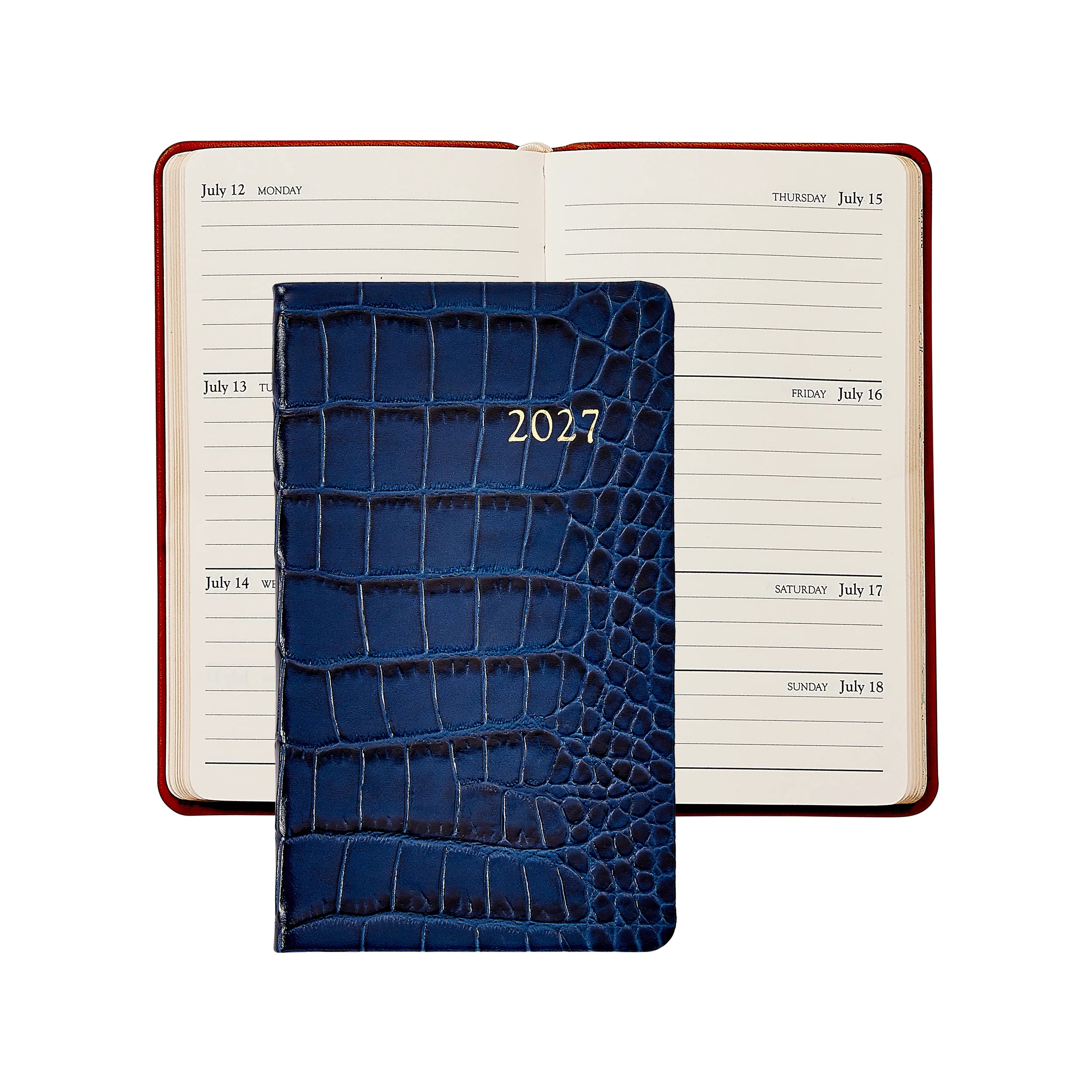 Graphic Image 2027 5" Pocket Datebook Croc Leather