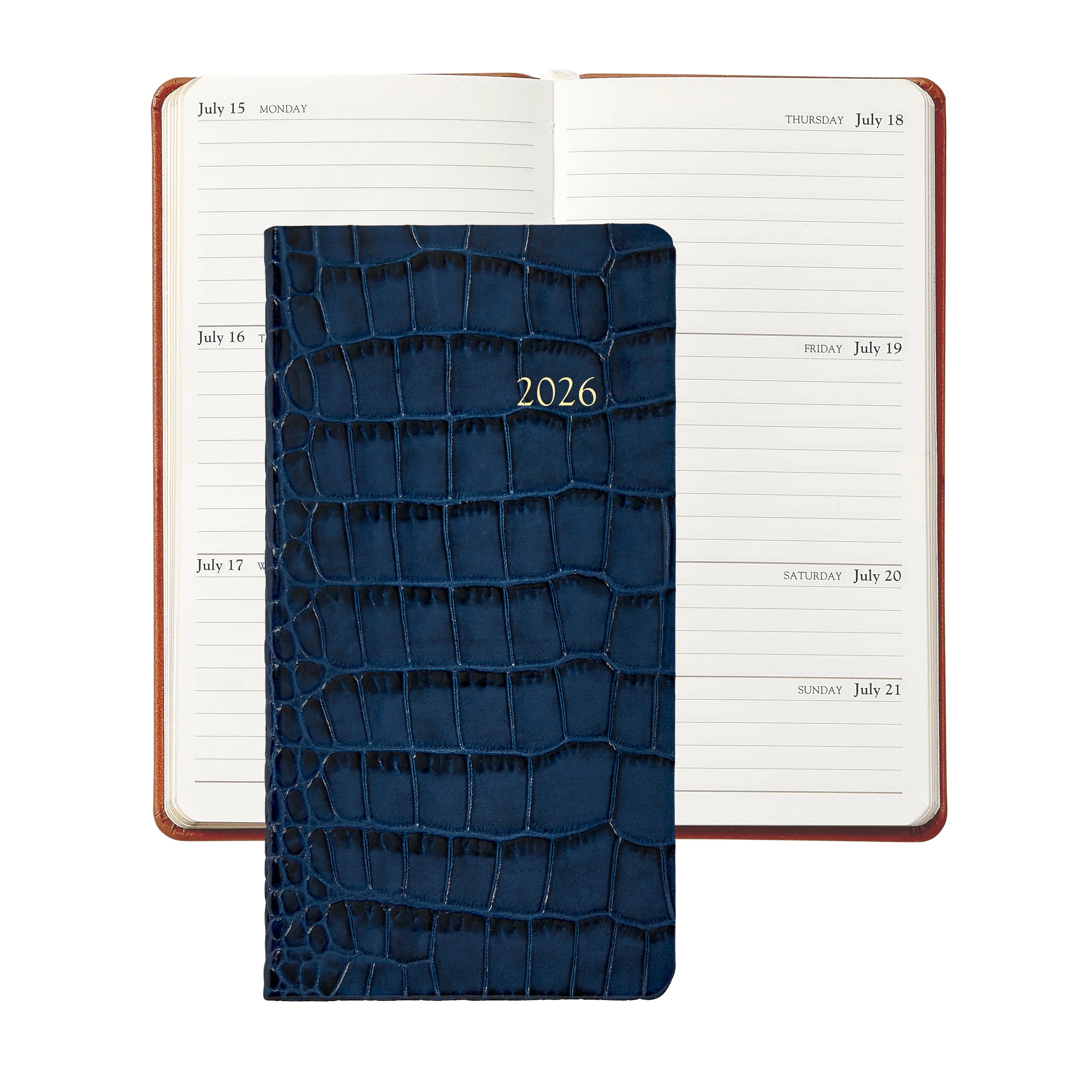 Graphic Image 2026 6" Pocket Datebook Croc Leather