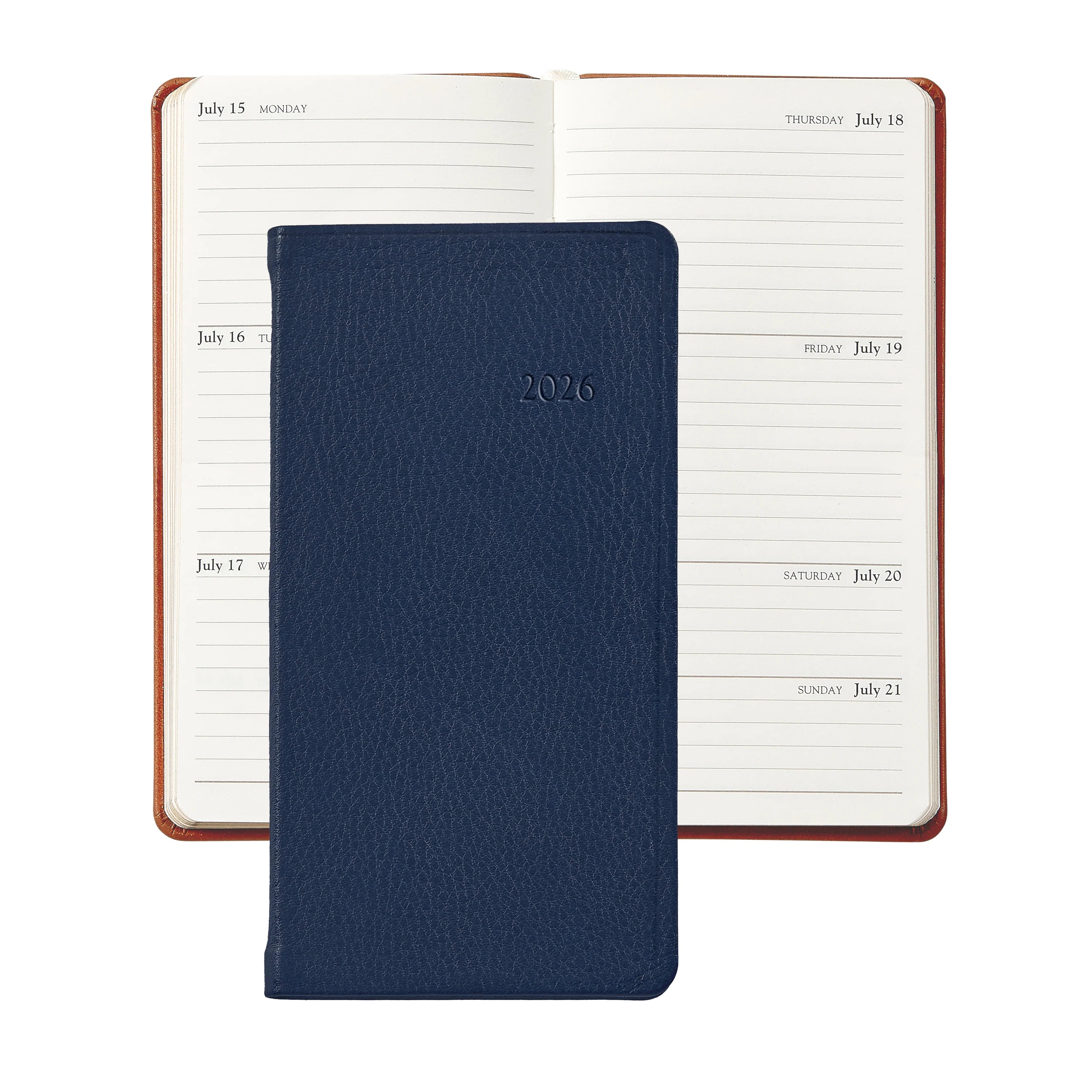 Graphic Image 2026 6" Pocket Datebook Traditional Leather