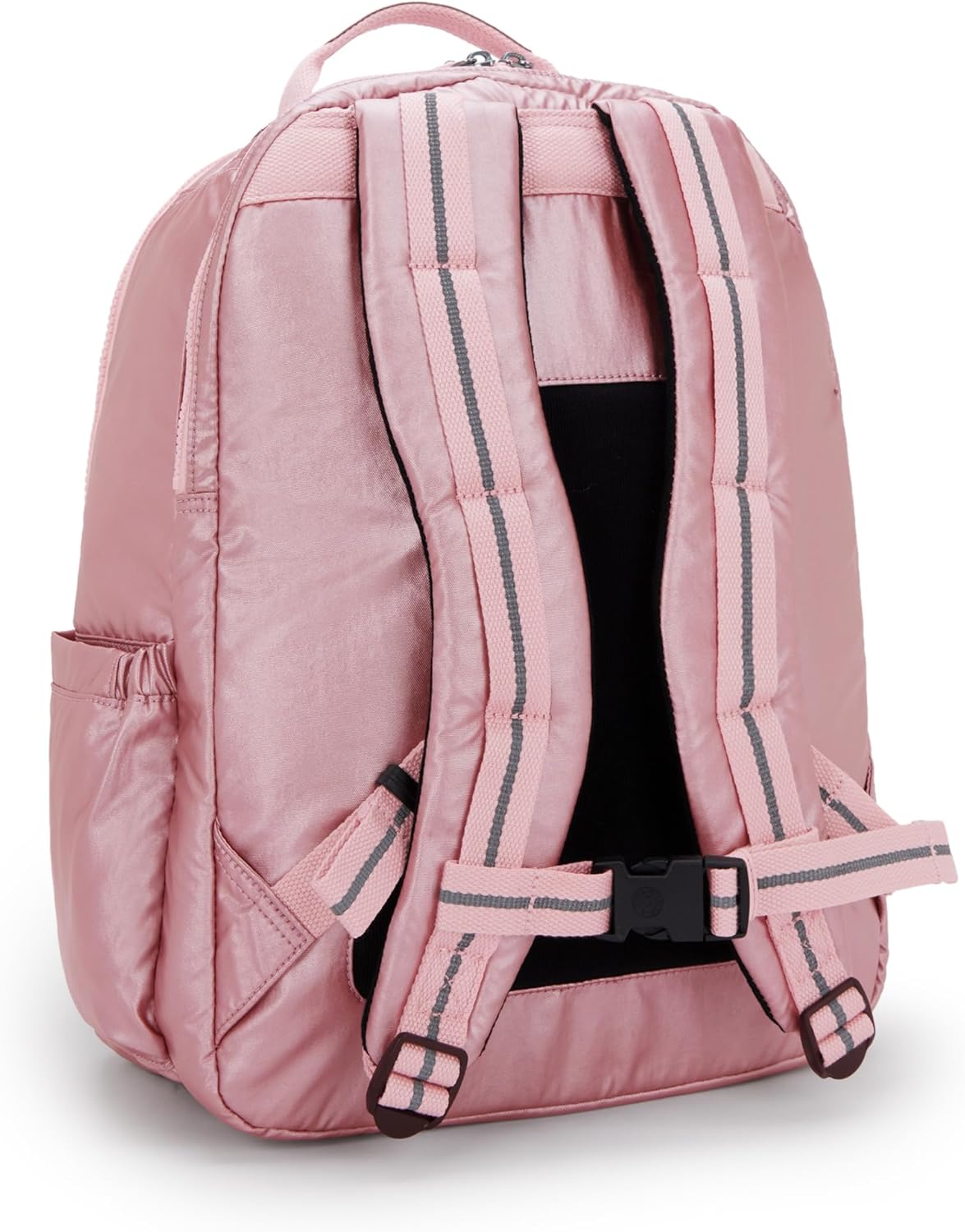 Kipling Seoul Extra Large 17" Laptop Backpack VIP Bronze Pink Metallic