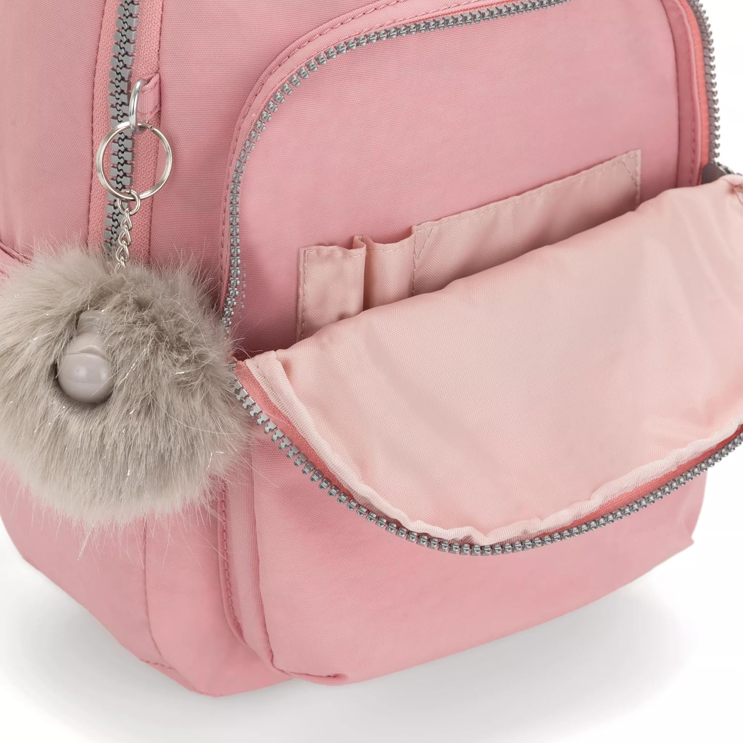 Kipling Seoul Small  Nylon Tablet Backpack - Bridal Rose