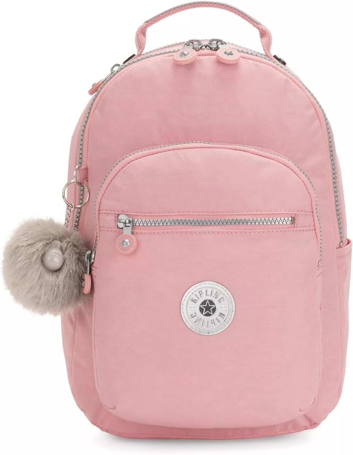 Kipling Seoul Small  Nylon Tablet Backpack - Bridal Rose