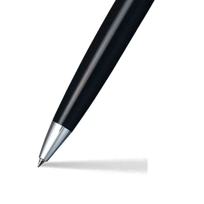 Sheaffer 300 9312 Glossy Black Ballpoint Pen With Chrome Trim